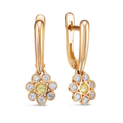 Серьги, Золото 585, 1202201