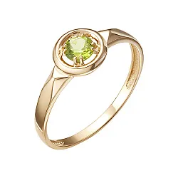 Кольцо Золото 585, Хризолит К120-6077Хр Кольцо Золото 585, Хризолит К120-6077Хр