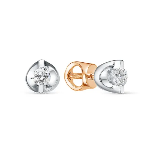 Серьги пусеты-гвоздики, Золото 585, С01961-120