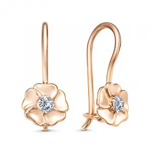 Детские серьги,  Золото 585, 2664207 1 1 1 Детские серьги,  Золото 585, 2664207 1 1 1