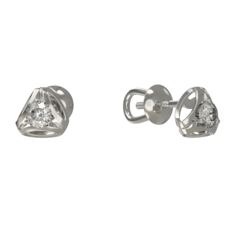 Серьги пусеты-гвоздики, Серебро 925, 1034162-01210
