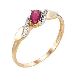 Кольцо Золото 585, Рубин К112-4573Ркор Кольцо Золото 585, Рубин К112-4573Ркор
