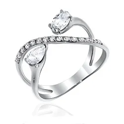 Кольцо Серебро 925, Фианит 1340200288