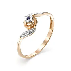 Кольцо Золото 585, Сапфир К112-3665ГТС