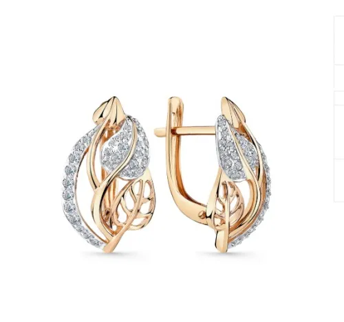 Серьги, Золото 585, 002-0796-0001-011