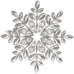 Брошь Серебро 925, Фианит 1037844-01110  Брошь Серебро 925, Фианит 1037844-01110