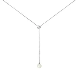 Колье,  Серебро 925, Жемчуг 8340243235-45 Колье,  Серебро 925, Жемчуг 8340243235-45
