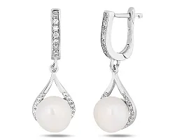 Серьги, Серебро 925, Жемчуг 657395
