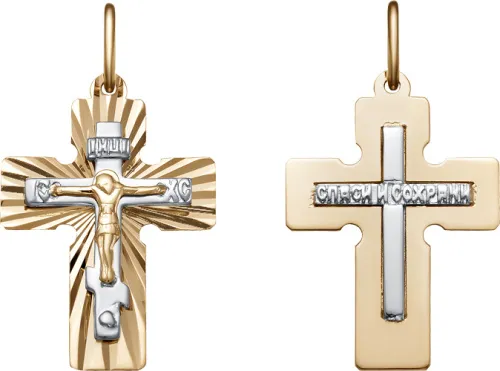 Подвеска крест, Золото 585, ПШ0455