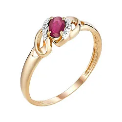 Кольцо Золото 585, Рубин К112-4569Ркор Кольцо Золото 585, Рубин К112-4569Ркор