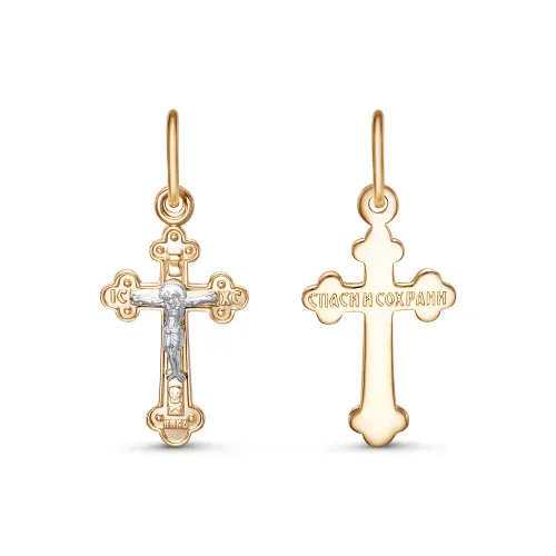 Подвеска крест, Золото 585, 20-0280