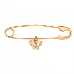  булавка Золото 585, Фианит 408007 1 1 1