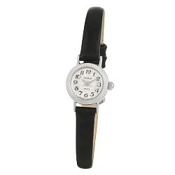 Часы,  Серебро 925, черный КЗМ 44100.205