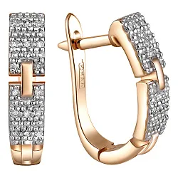 Серьги, Золото 585, Бриллиант 84-41E00680-S0DD