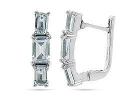 Серьги, Серебро 925, Топаз 651302