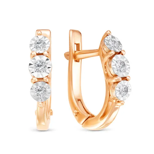 Серьги, Золото 585, 01-02-0632-00