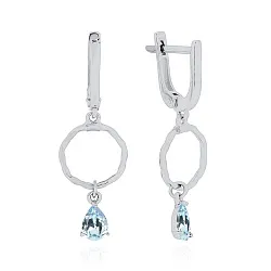 Серьги, Серебро 925, Топаз 2340074754 Серьги, Серебро 925, Топаз 2340074754