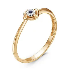 Кольцо Золото 585, Сапфир К112-3659ГТС Кольцо Золото 585, Сапфир К112-3659ГТС