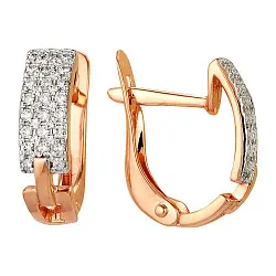 Серьги, Золото 585, Фианит 2102307 1 1 1