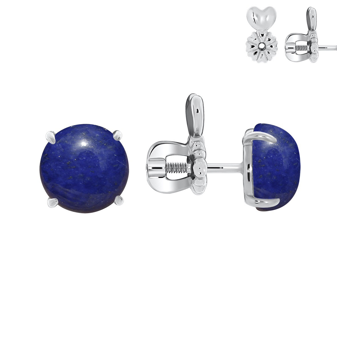 Серьги пусеты-гвоздики, Серебро 925, П340472680