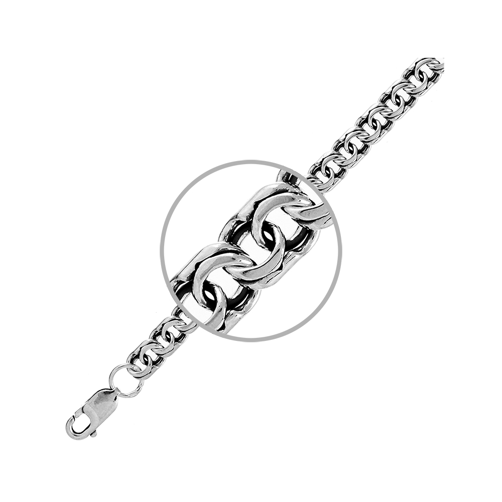 Цепочка Серебро 925, плетение Бисмарк, БСЧ7 140