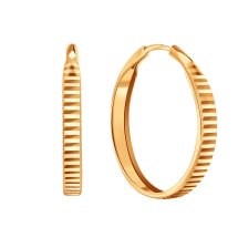Конго/серьги-кольца,  Золото 585 , Т10062Г154