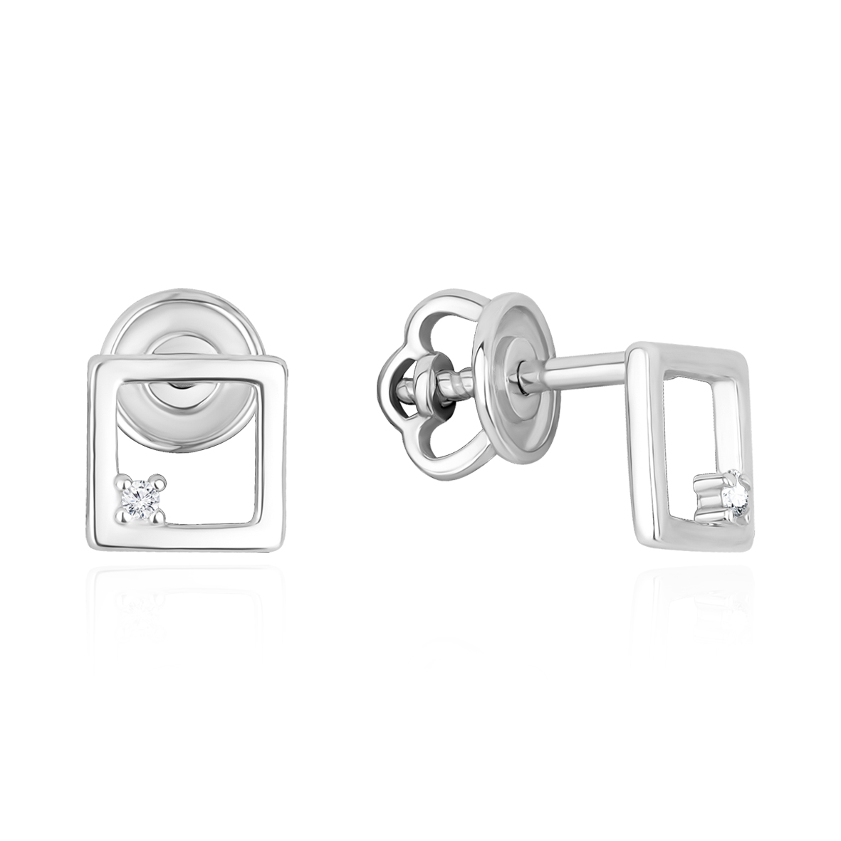 Серьги пусеты-гвоздики, Серебро 925, 2340205872л