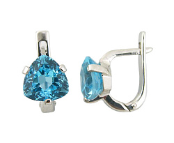 Серьги, Золото 585, Топаз С222-8841Т
