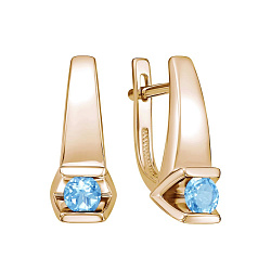 Серьги, Золото 585, Топаз С120-6859ТС