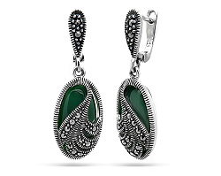 Серьги, Серебро 925, Марказит 633533