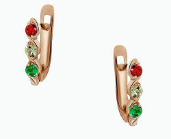 Серьги, Золото 585, Фианит 2497307 1 32 10