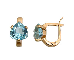 Серьги, Золото 585, Топаз С120-8841Т