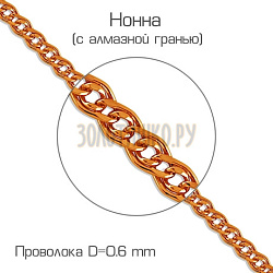 Браслет цепочный Золото 585   БПНН20512060