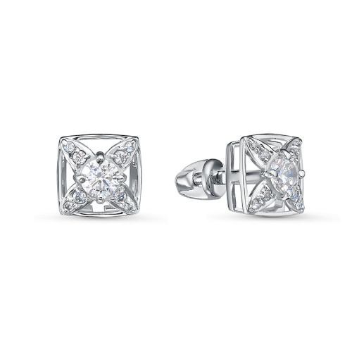 Серьги пусеты-гвоздики, Золото 585, б0506645