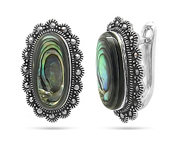 Серьги, Серебро 925, Марказит 633376