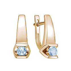 Серьги, Золото 585, Топаз С120-6859Т