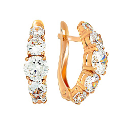 Серьги, Серебро 925, Фианит с3218п