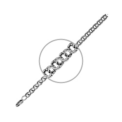 Цепочка Серебро 925, плетение Бисмарк БСР7р 110