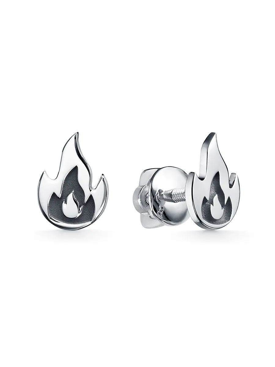 Серьги пусеты-гвоздики, Серебро 925, С-044