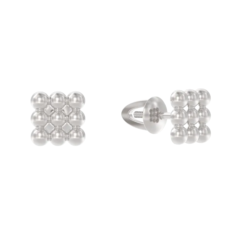 Серьги пусеты-гвоздики, Серебро 925, 1047662-00000