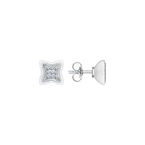 Серьги пусеты-гвоздики, Серебро 925, 94022130