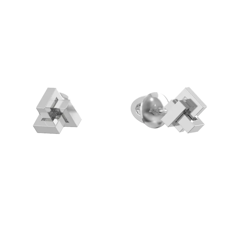 Серьги пусеты-гвоздики, Серебро 925, 1043202-00000
