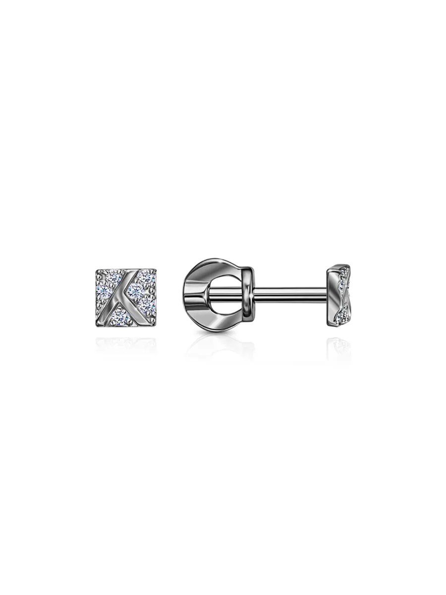 Серьги пусеты-гвоздики, Золото 585, С230-1810
