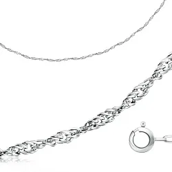 Цепочка Золото 585, плетение Сингапур НЦ18-028 Цепочка Золото 585, плетение Сингапур НЦ18-028