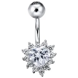 Пирсинг,  Серебро 925, Фианит LLPC 2 Пирсинг,  Серебро 925, Фианит LLPC 2