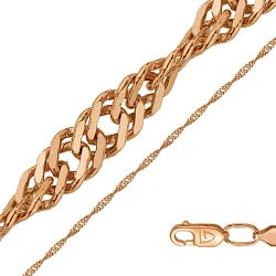 Цепочка Золото 585, плетение Сингапур 11035022745 Цепочка Золото 585, плетение Сингапур 11035022745